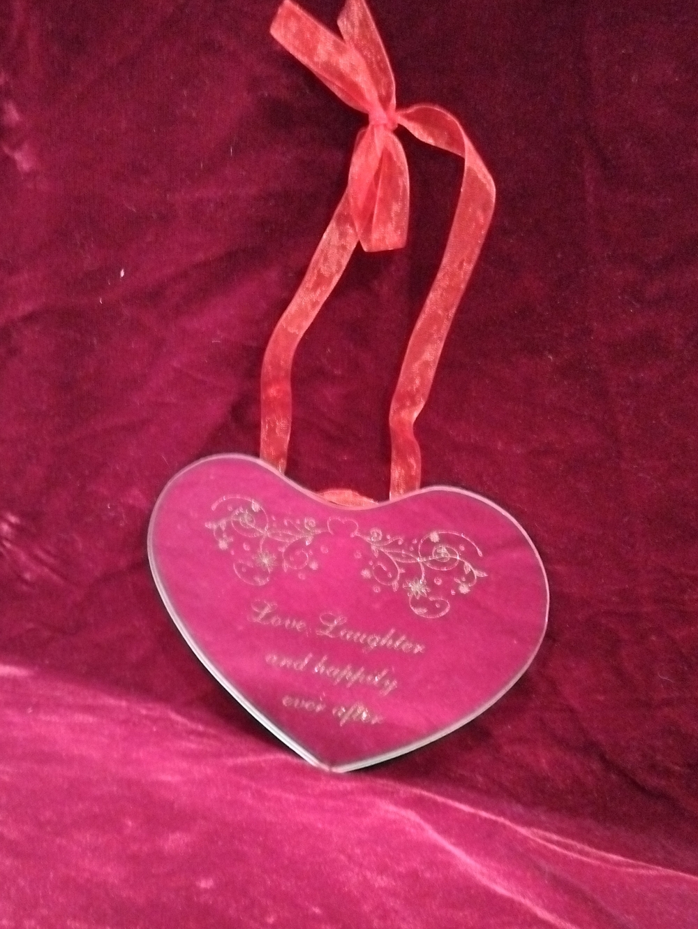 Heart Mirror Plaque
